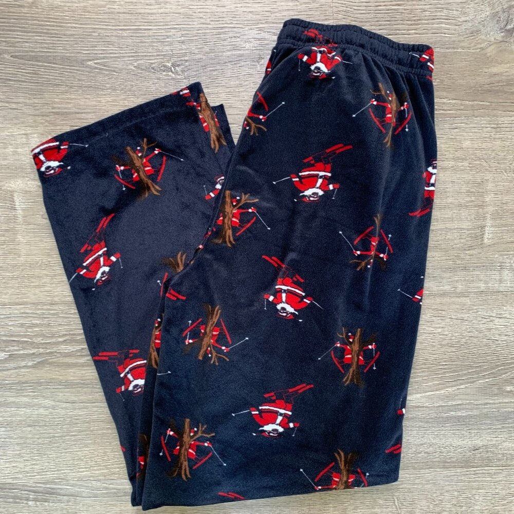 CHRISTMAS  HOLIDAY SOFT SLEEP PANTS MENS Size  in NAVY BLUE